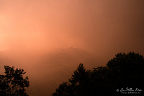 Dramatic sky during thunderstorm at sunset in Val d'Hérens (Switzerland)