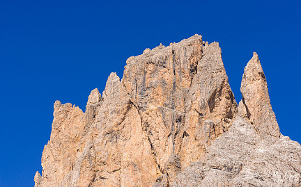 Fünffingerspitze (Cinque Dita), part of the Langkofel Group mountain massif (Dolomites, Italy)
