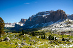 The Sella Group and Sella Pass as seen from the South-West