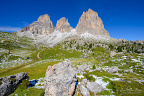 The Langkofel Group (Gruppo del Sassolungo) from the east