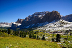 The Sella Group and Sella Pass as seen from the South-West
