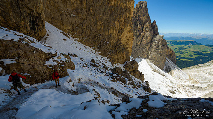 Inner part of the Sasso Lungo mountain (Dolomites, Italy)