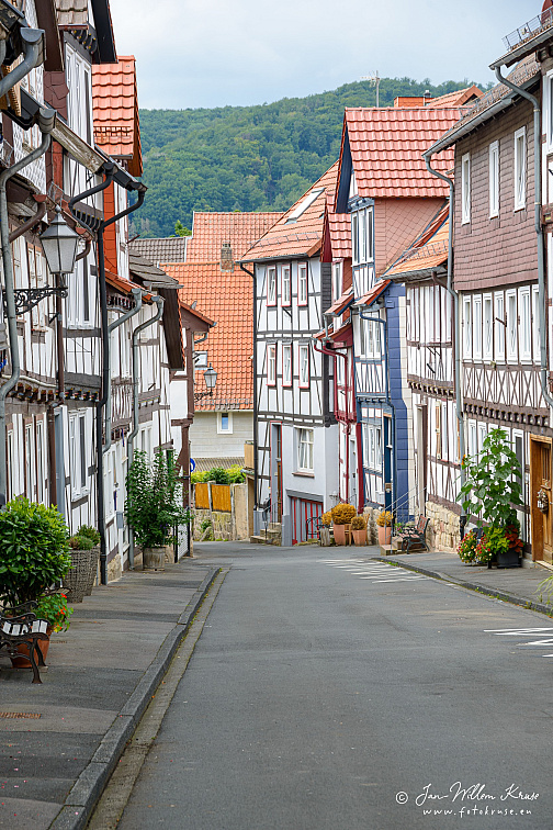 Timber framed houses in Schulzengasse Allerndorf