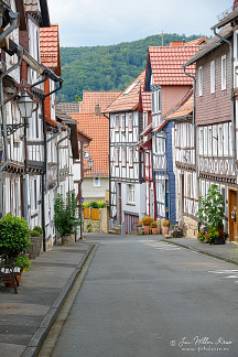Timber framed houses in Schulzengasse Allerndorf
